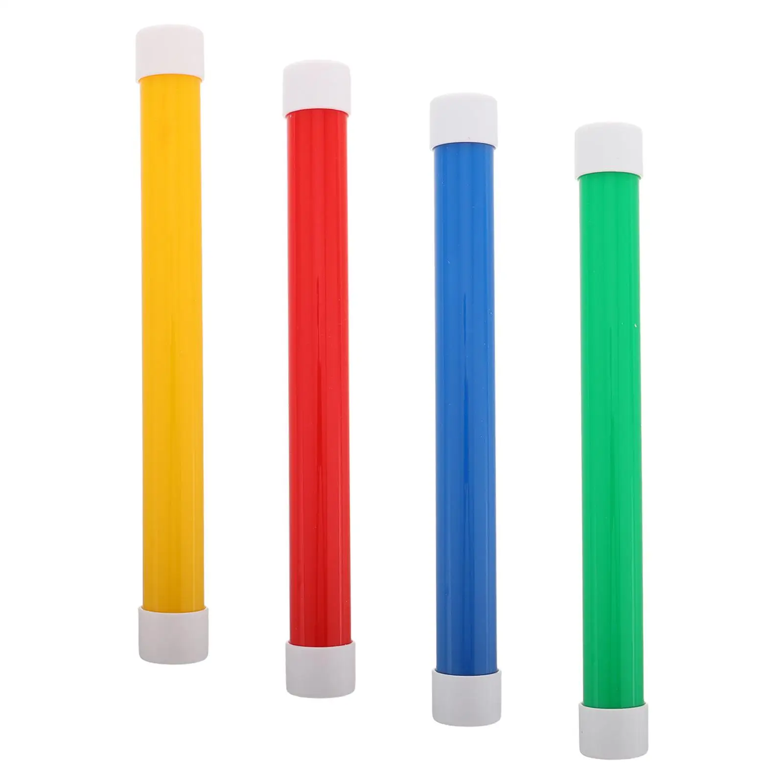 

4 Pcs 25cm Sensory Training Equipment Relay Sticks Plastic Kids Race Running Track Stick Gym Outdoor