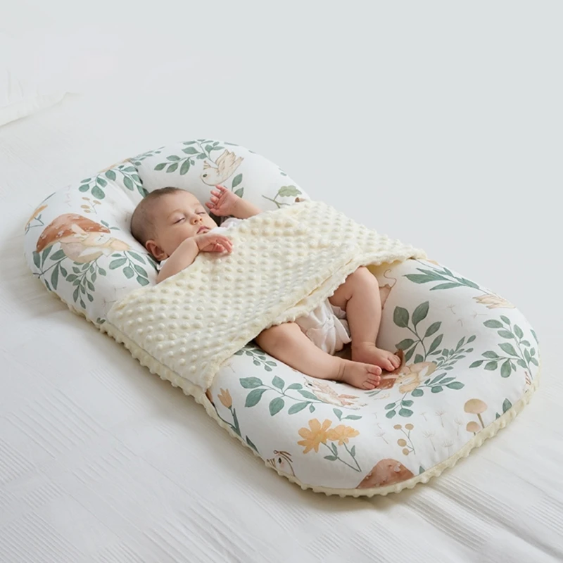 Removable Baby Nest Washable Portable Anti Pressure Baby Crib Mattress Cuishion Newborns Travel Bed Infant Lounger