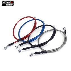 Motorcycle Brake Oil Cooler Hose Line Pipe Braided Steel Clutch Oil Hose Fit ATV Dirt Pit Bike Car Styling 50 80 120 150 200 cm