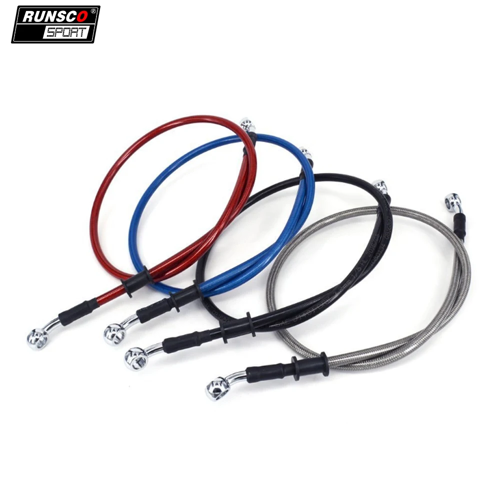 Motorcycle Brake Oil Cooler Hose Line Pipe Braided Steel Clutch Oil Hose Fit ATV Dirt Pit Bike Car Styling 50 80 120 150 200 cm