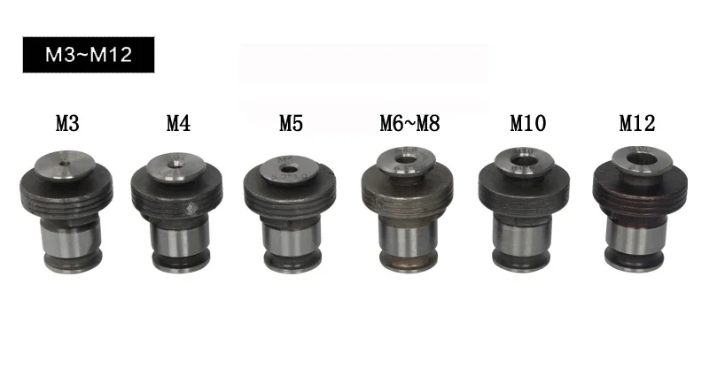 Pneumatic air Tapping Machine 200rpm 400rpm Air Drill Tapper with 6pc Chucks M3/M4/M5/(M6-8)/M10/M12
