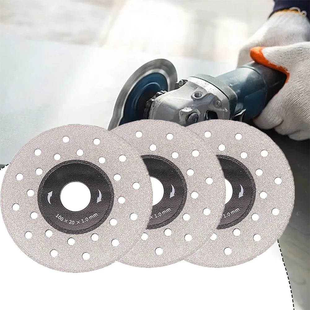 

3/2/1PCS 4" 100mm Diamond Dry Cutting Disc Slabs Porcelain Ceramic Tile Marble Thin Cutting Blade Discs For Angle Grinder