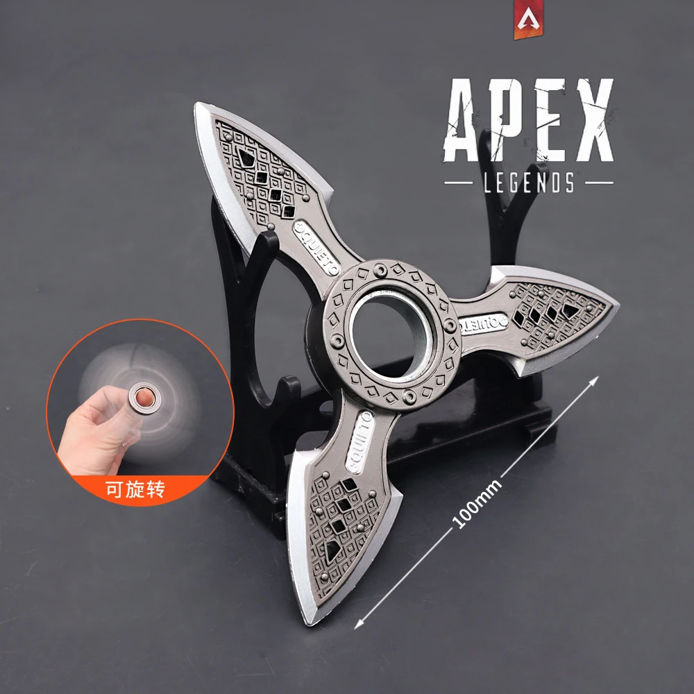 Apex Legends Heirloom  Game Weapon Sword Model Evil Spirit Rotating Throwing Dart Game Keychain Rotatable Sword Toys for Boys