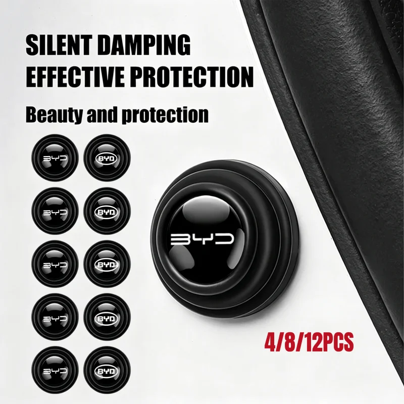 Car Door Shock Absorber Pads For BYD Dolphin Atto 3 Seal Song Qin Tang Yuan Silicone Anti-Collision Silent Cushion Auto Accessor