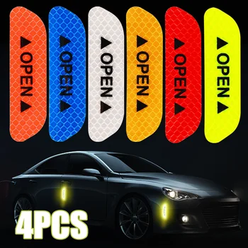 車のドア反射ステッカー,夜間の安全警告テープ,外部インテリアデザイン,車内