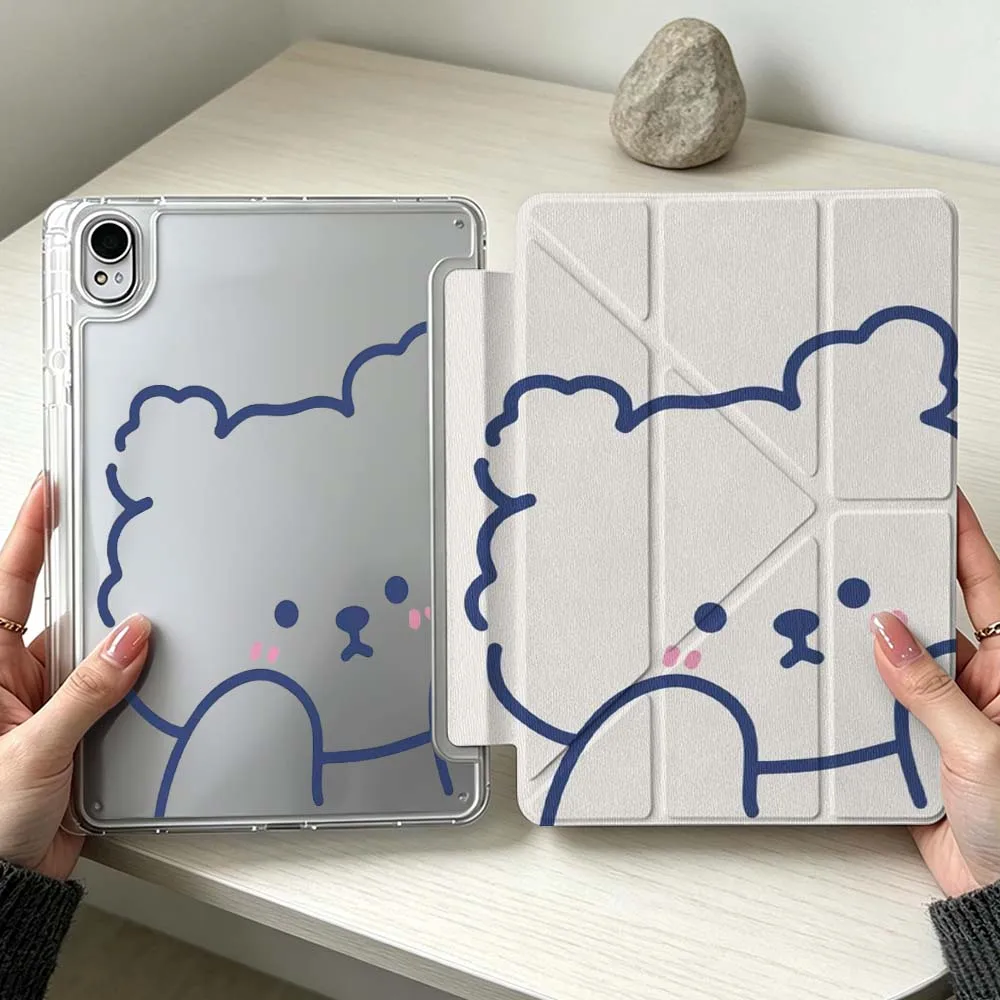

Cartoon Bear Pattern Soft For Huawei MatePad Pro SE Air 12X Honor Pad 9 V9 GT X9a X9 Foldable 3Y Tablet Case