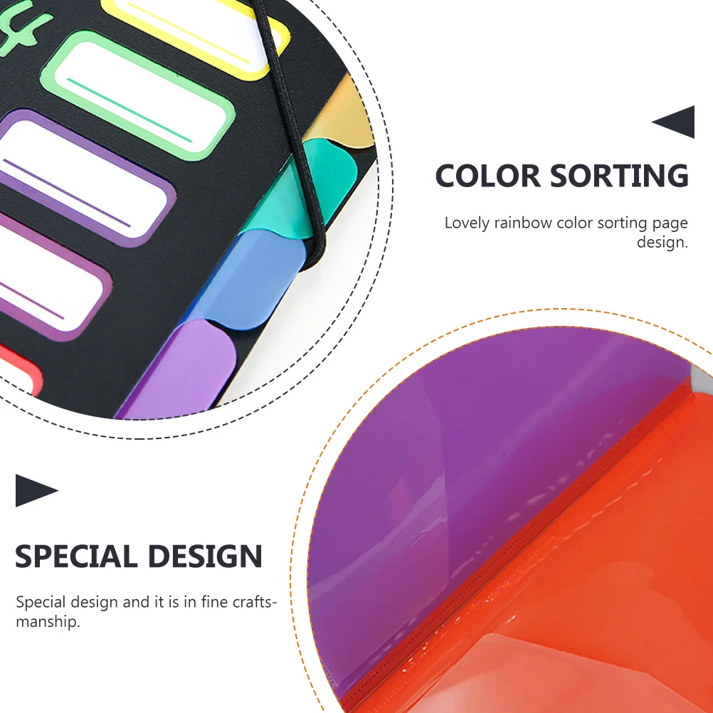 

A4 Expanding File Folder Multi-Layer Document Organizer Portable Receipt Holder For Office Home Student Travel