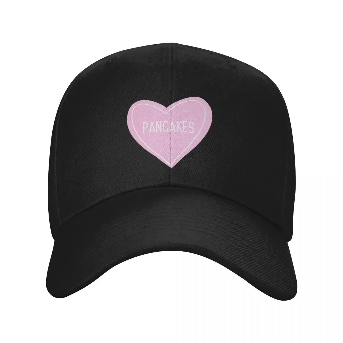 Pancakes Heart Baseball Cap Thermal Visor fishing hat Big Size Hat Women's Men's