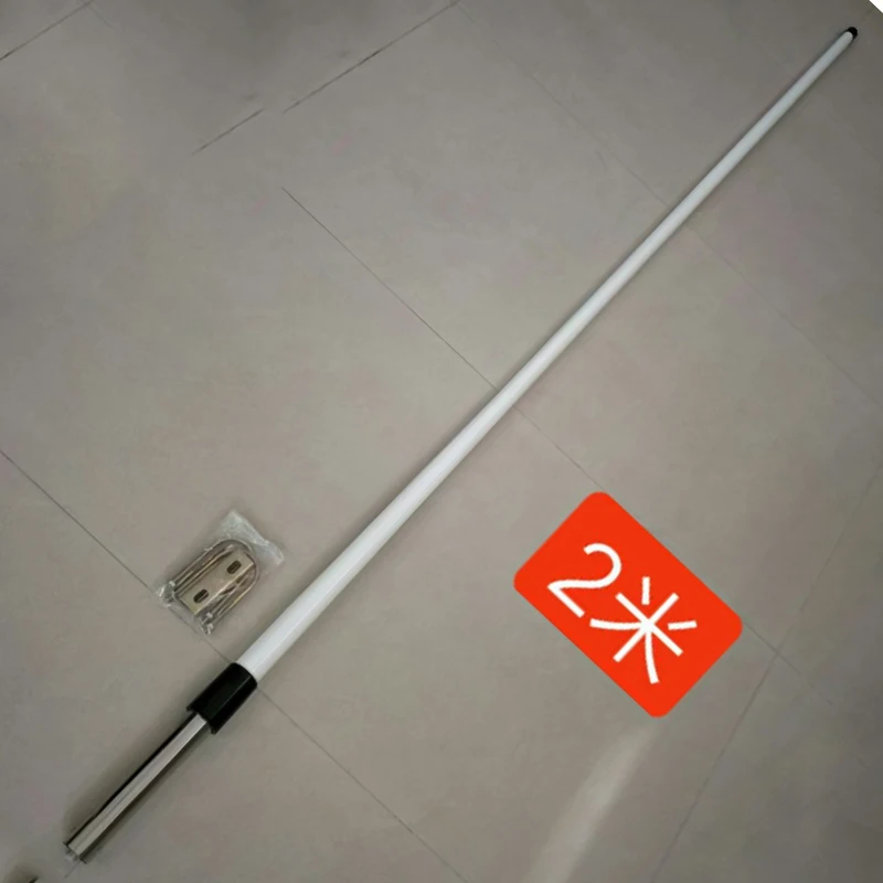 FRP antenna, thick rod 2.2 meters single section high gain antenna, walkie-talkie repeater antenna marine antenna