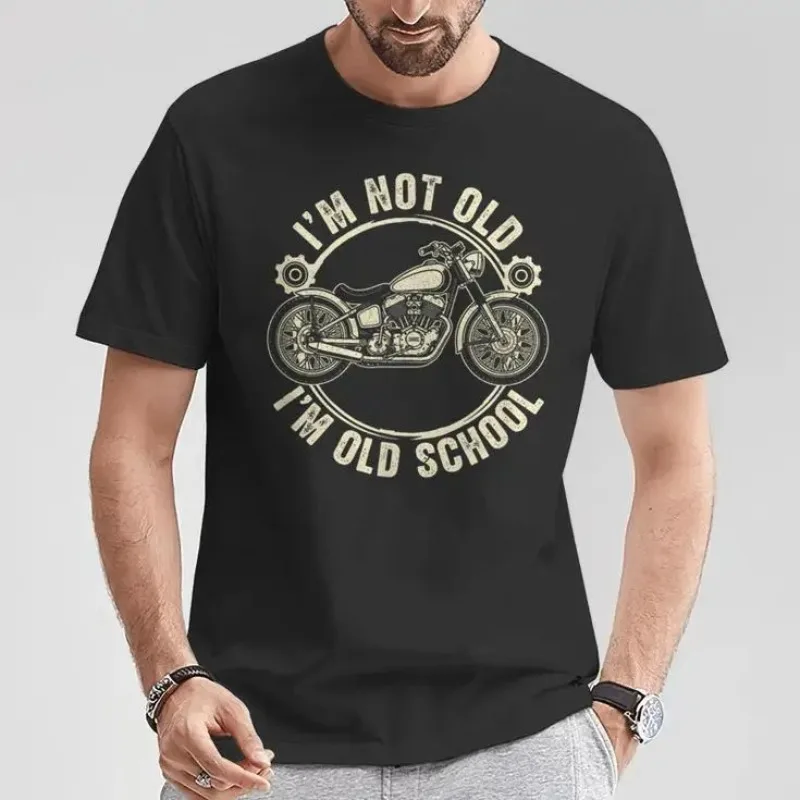 

Vintage Biker I’m Not Old Motorcycle T-Shirt 100% Cotton O-Neck T Shirt Short Sleeve Casual Mens Tshirt Tees