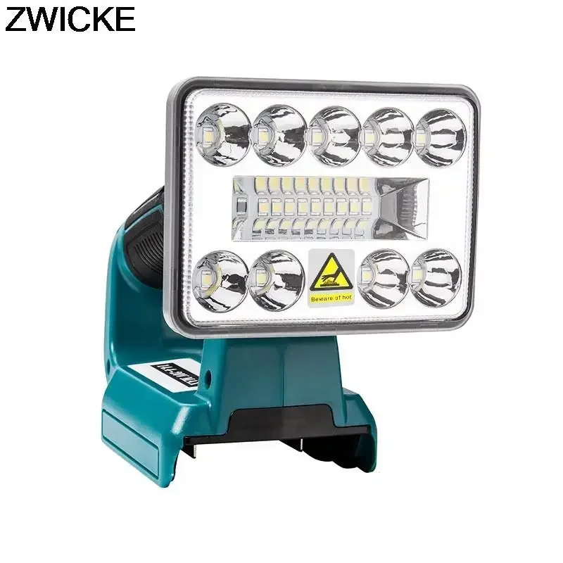 Portable Indoor/Outdoor Work Light LED Light with USB Outdoor Lighting Suitable for Bosch 18V Lithium-ion Battery BAT618 BAT609G