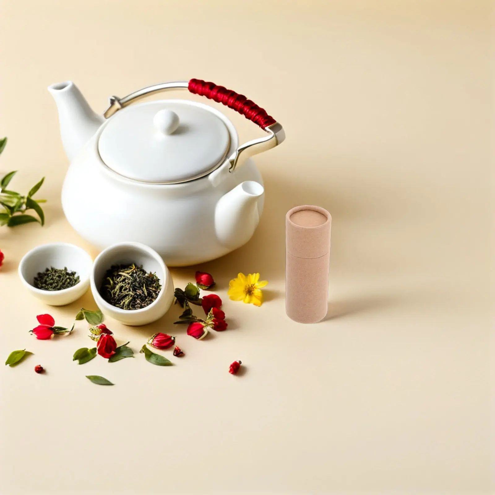 8Pcs Kraft Paper Mailing Tubes Cardboard Cylindrical Containers for Tea Storage Essential Oil Bottles Document Storage Tube