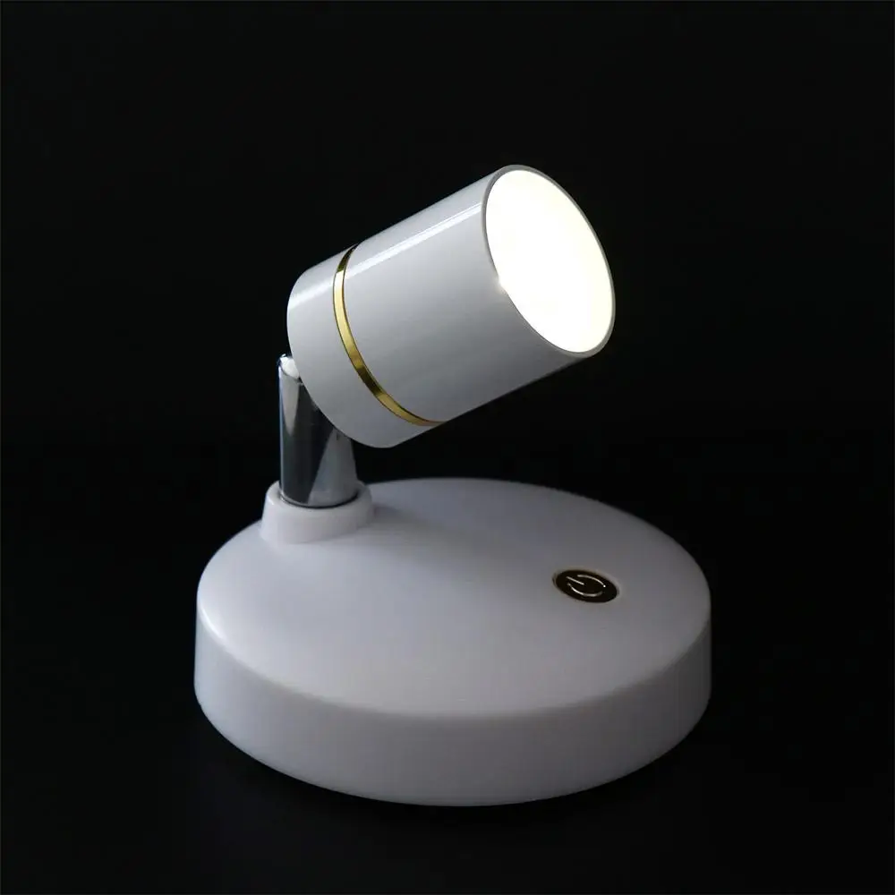 Projecteurs sans fil télécommandés, rechargeables par USB, projecteurs d'armoire rotatifs, angle réglable à intensité variable, projecteurs LED