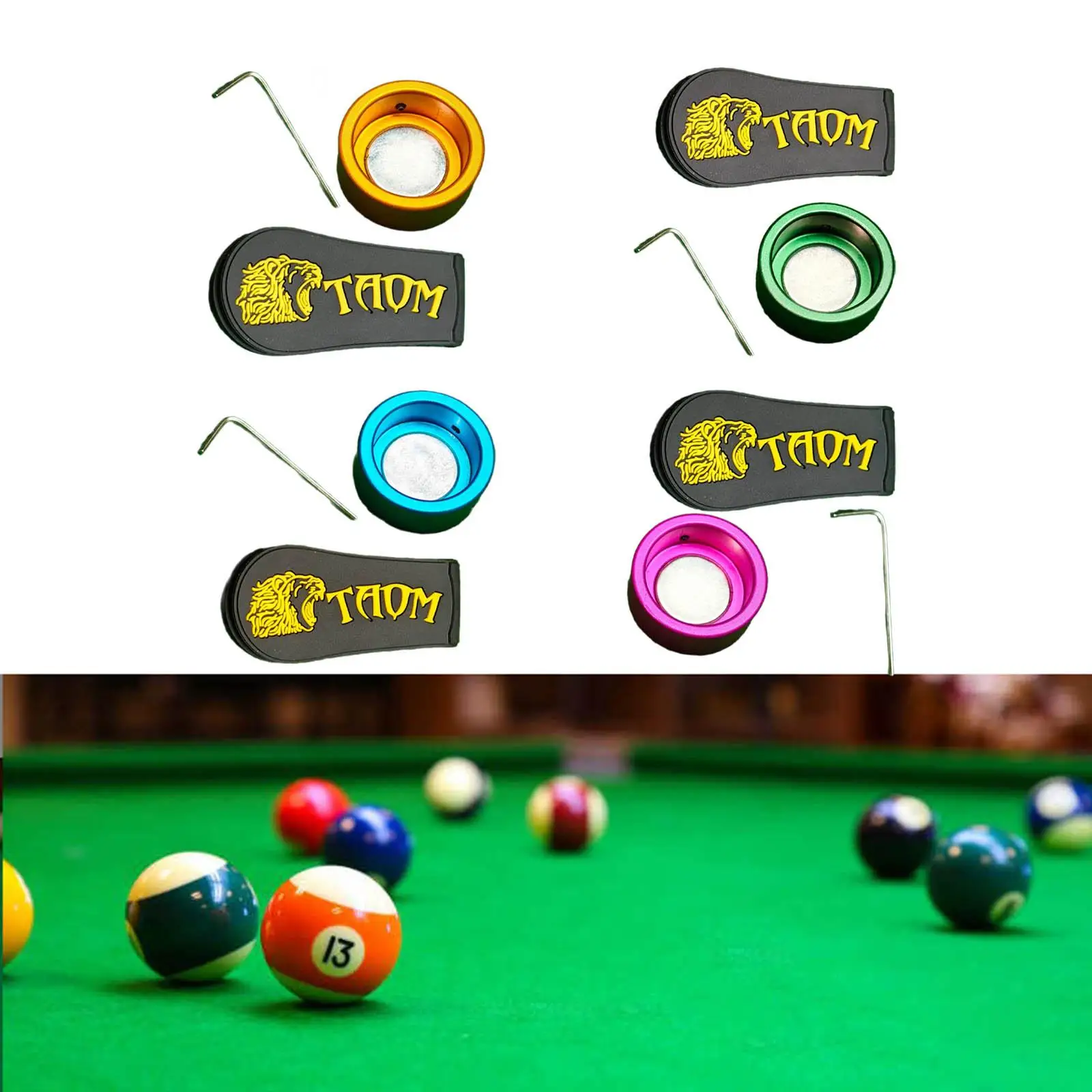 Porte-craie pour queue de billard, accessoire de sport de billard, boîte de rangement portable, alliage d'aluminium