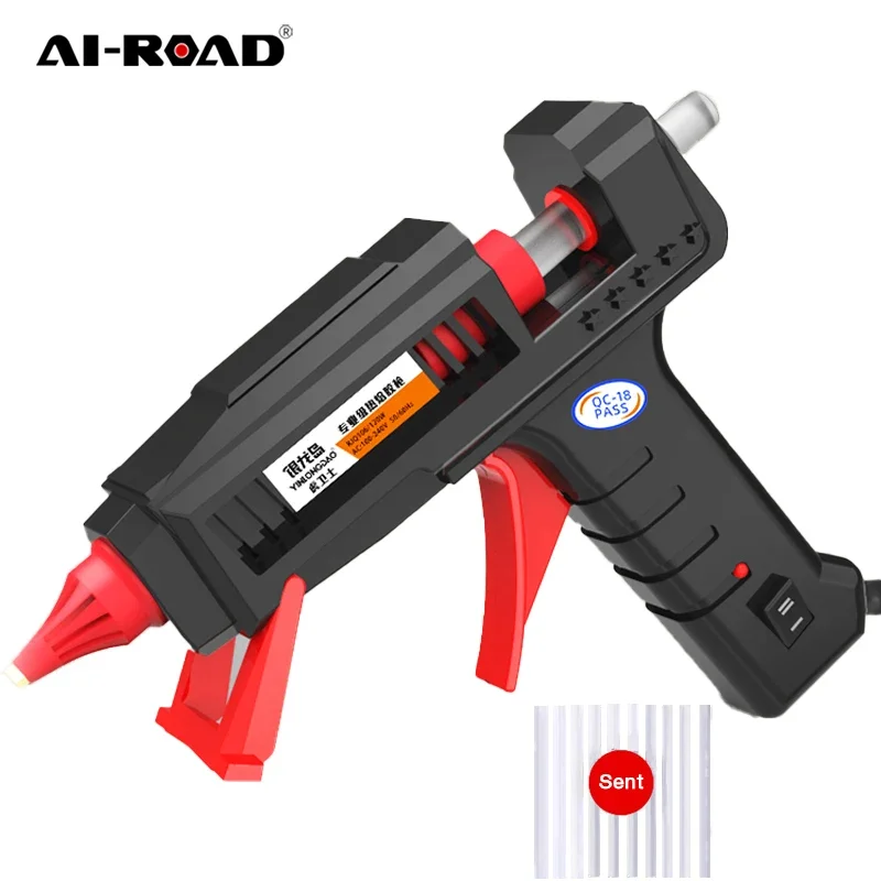 

Hot Melt Glue Gun DIY Mini Home Industrial Spray Gun 11mm Glue Stick 90-170W 110V-240V Detachable Electric Repair Tool