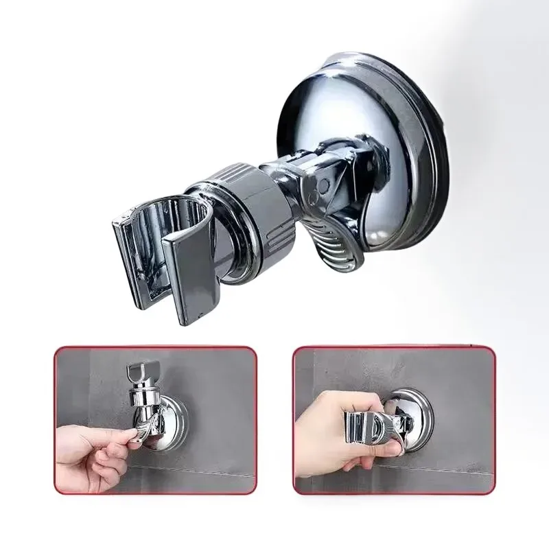

Adjustable Shower Rack Suction Cup Type Lotus Canopy Bracket Handheld Shower Head Bathroom Nozzle Fixed Base Soap holder Towel