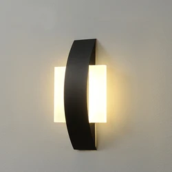 Simple Modern Acrylic Wall Lamp Nordic Bedroom Bedside Lamp Hotel Guest Room Study Hotel Wall Lamp