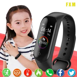 Reloj inteligente para niños y niñas, pulsera deportiva, rastreador de Fitness, resistente al agua