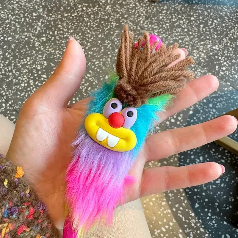 4 Stück bunte süße Plüsch-Kaninchen-Kugelschreiber in Schwarz für Schüler oder Büro, Schreiben, Schreibwaren, Studentenprüfungsstifte – Detail 5