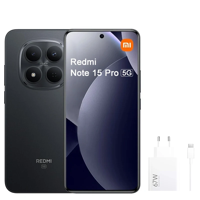Global Version Redmi Note 15 Pro 5g Massive 6580Mah Battery 6.8' 1.5K Crystalres Amoled Display New 200Mp Ultimate-Clarity Camera Ip66/Ip68/Ip69/Ip69K