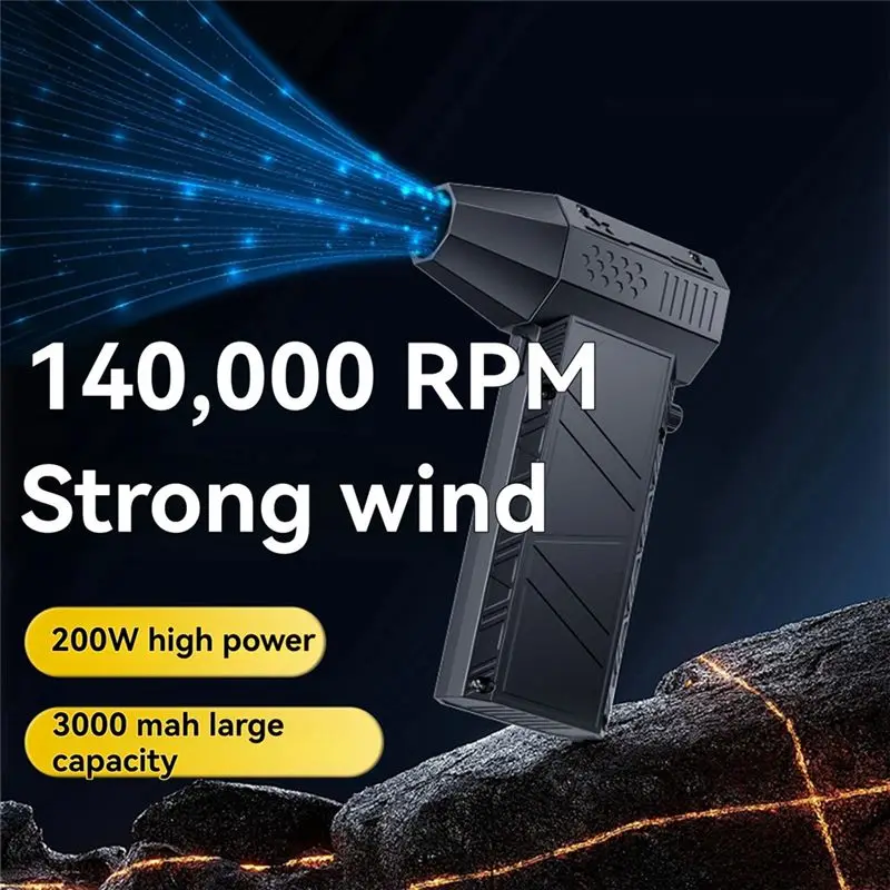 A40Z- Fan Powerful Air Blower Electric Fan Brushless Motor 140000RPM 52M/S Adjustable Wind Speed