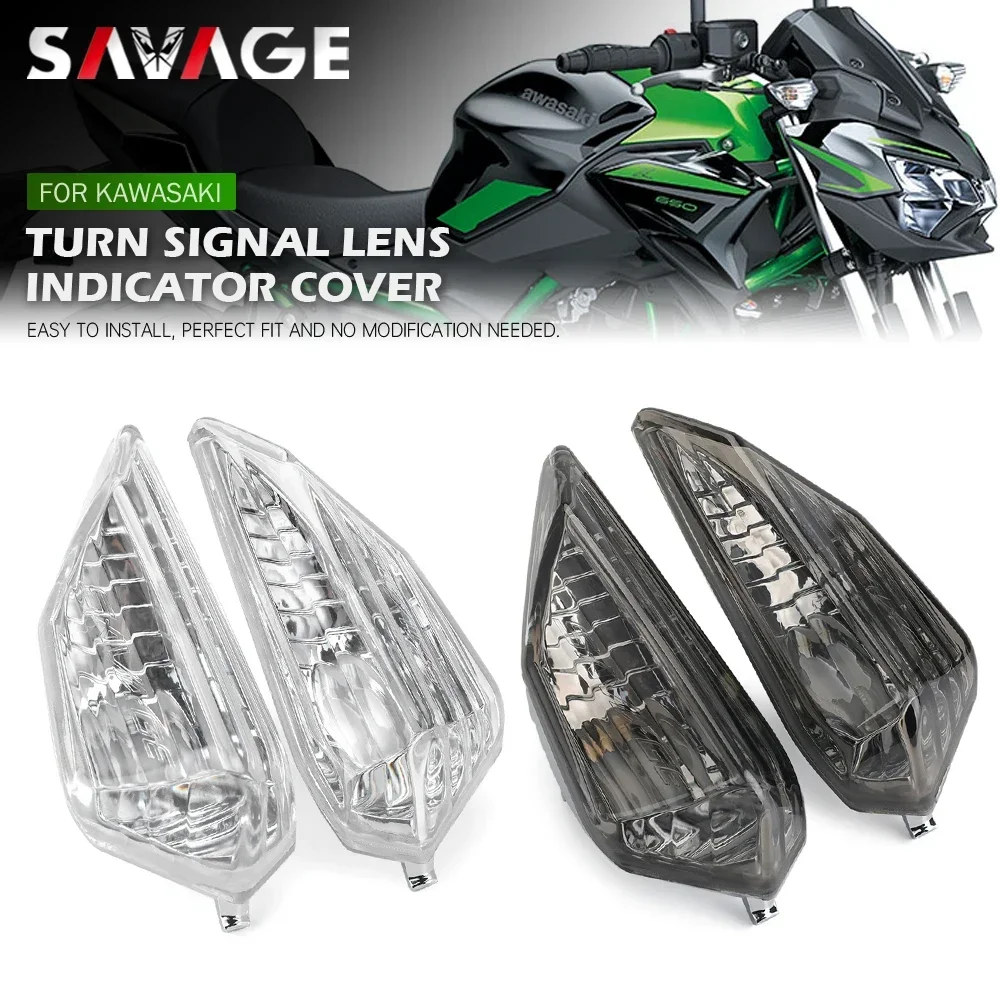 Turn Signal Indicator Light Lens For KAWASAKI Z125 Z250 Z300 Z400 Z650 Z900 Z1000 NINJA 125 VERSYS-X 300 Motorcycle Lamp Housing