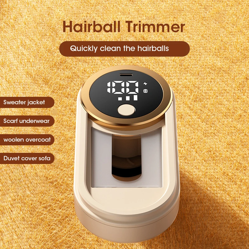 Rechargeable Portable LED Display Electric Lint Remover Fabric Shaver for Clothing Fuzz Pellet Removal