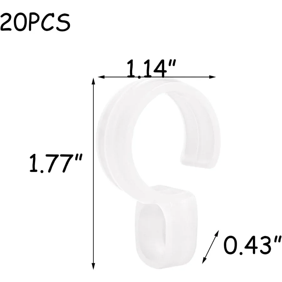 20 قطعة شماعات مقاومة للرياح هوك المضادة للانزلاق شماعات الملابس من تجفيف الرف يندبروف هوك شماعات مشبك لتجفيف الرف قضيب خزانة