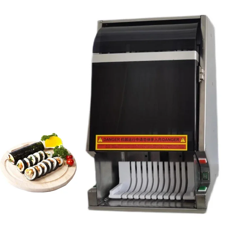 

Electric Automatic Sushi Slicer 8 / 10 / 12 Pieces Sushi Roll Slicing Machine Nigiri Rice Roll Cutter