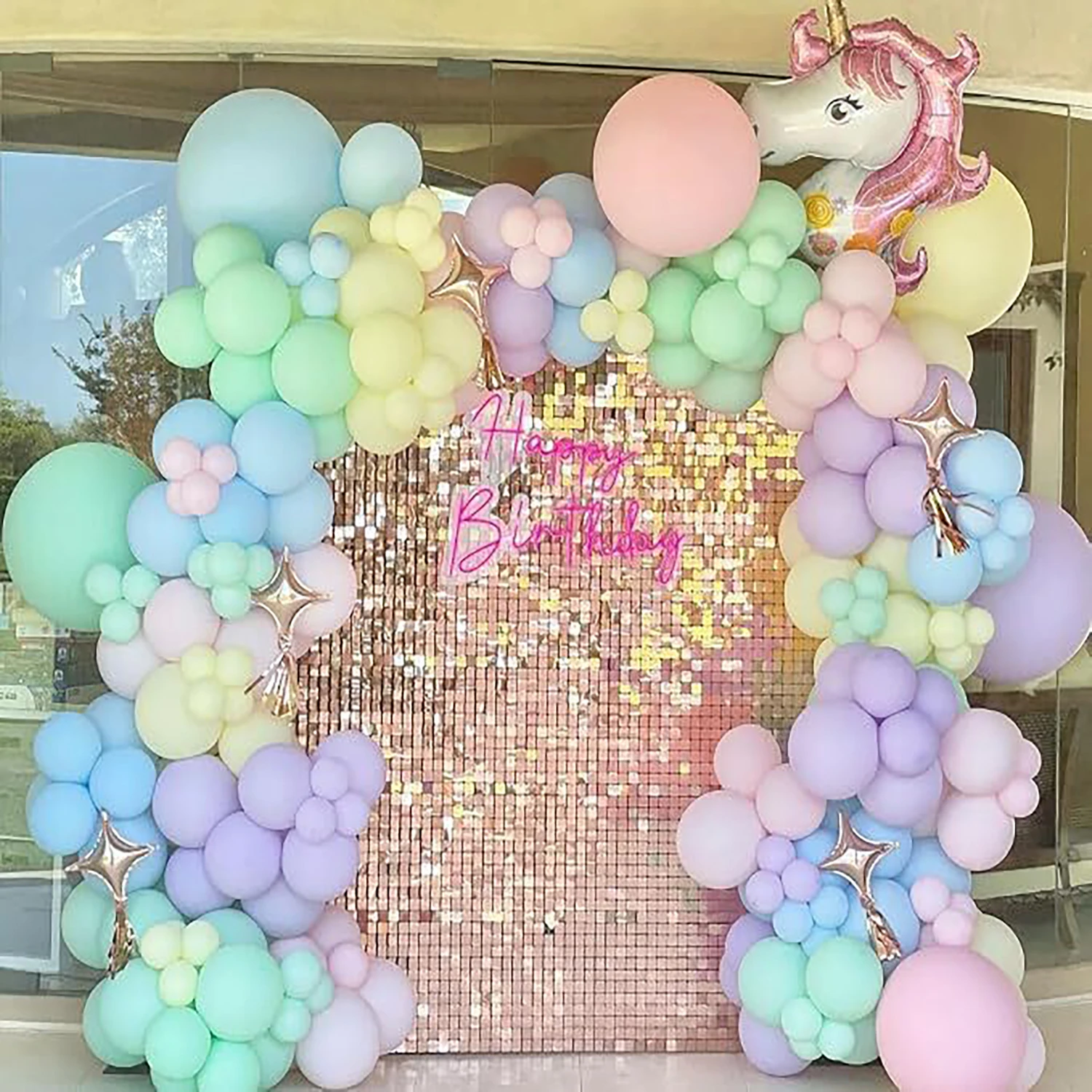 5/10/12 inch 10/20/30/50pcs Maca mixed color latex balloon set, suitable for weddings, birthdays, theme parties
