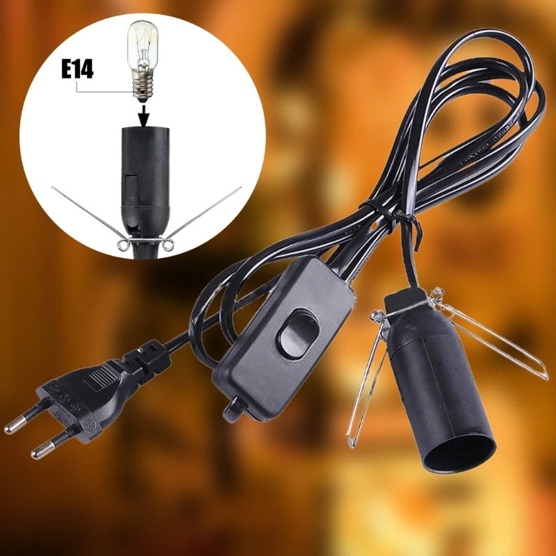 

G8TE 5.9Ft Salts Lamp Cord Pendant Light Lamp Cord Cable Suitable for E14 Socket with Switches for Paper Lanterns