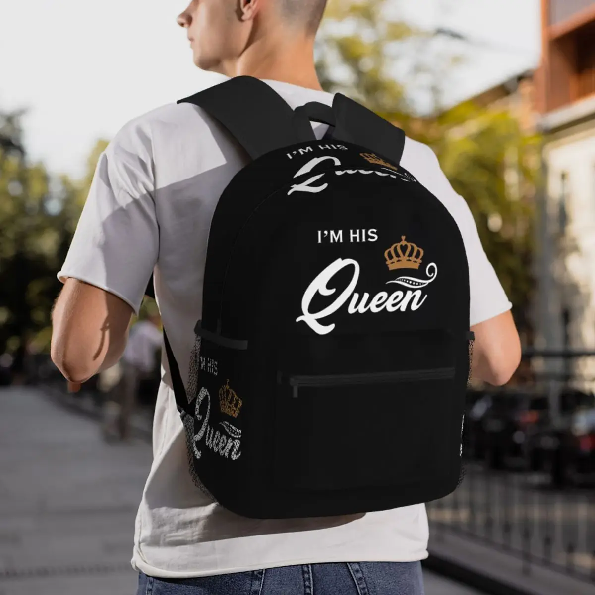 King And Queen 1 Backpack Student BookBag Kids School Bag Laptop Shoulder Bags for Boys Girls