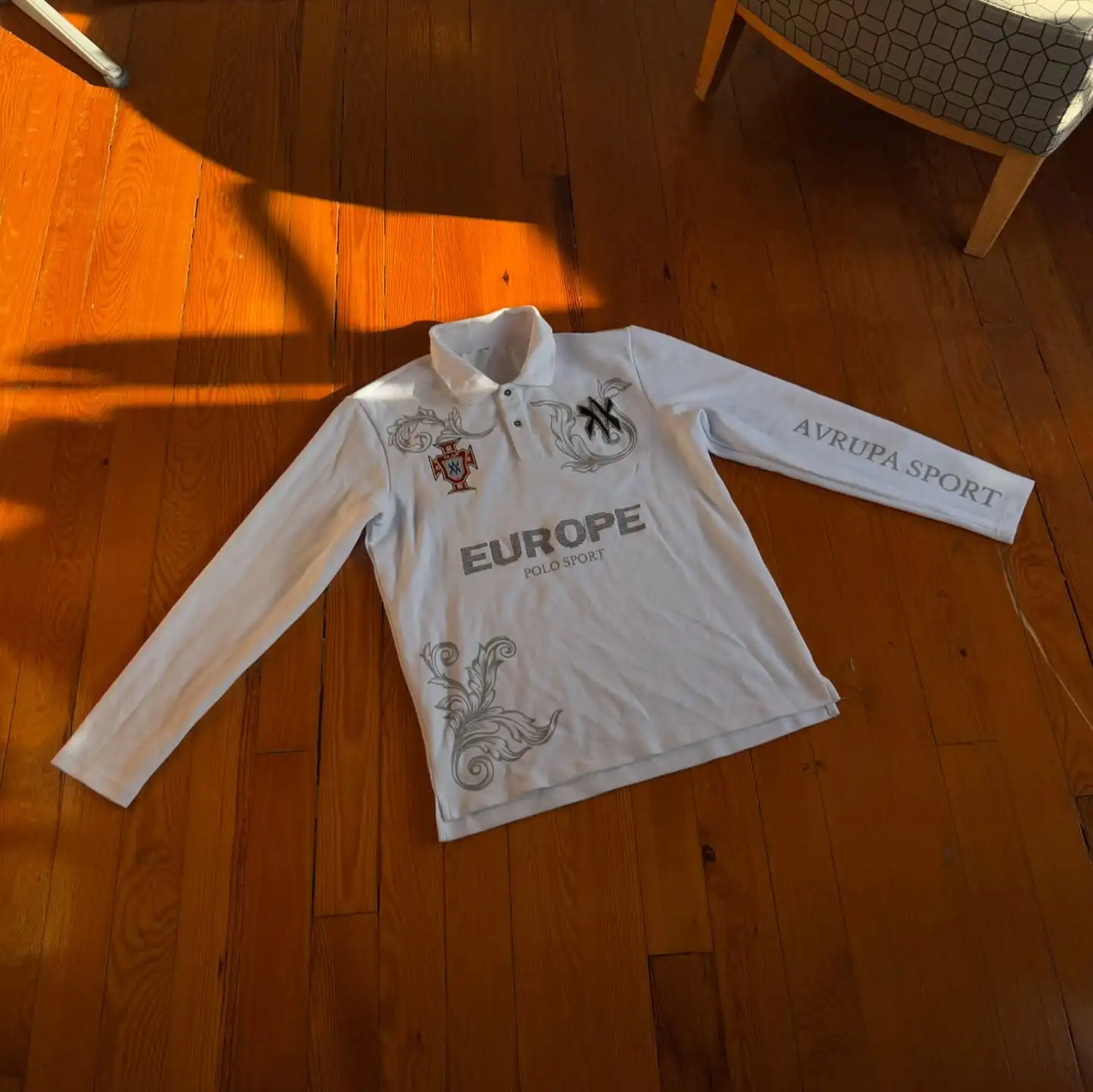 Y2k Männer Frauen Casual Baseball Kleidung Polo Shirt EUROPA Stickerei Retro Langarm T Shirts Straße Sweatshirt Golf Jersey