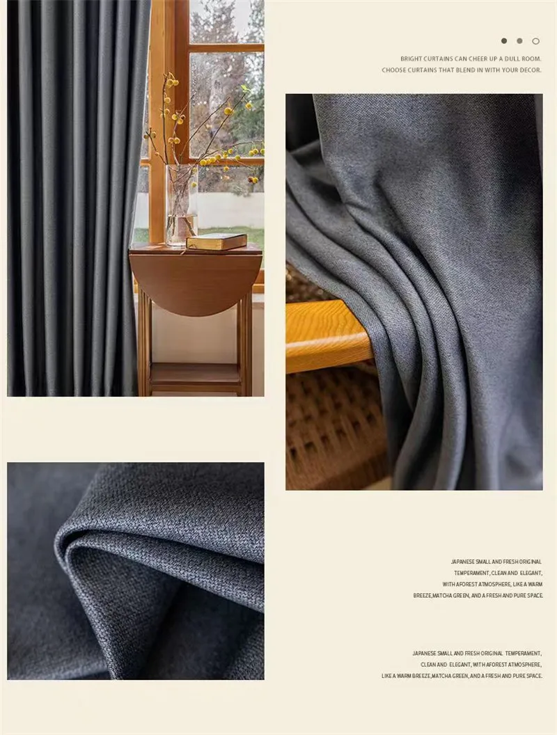 310 cm Höhe 75–90 % Verdunkelungsvorhänge für Wohnzimmer, einfarbig, passender Klang, reduziert Beige, Schlafzimmervorhänge nach Maß – Detail 17
