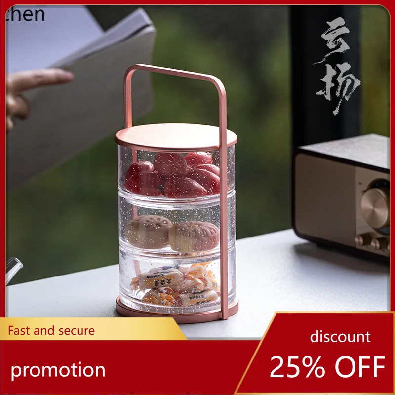 

Zml small handheld basket storage glass fruit snack living room home storage dried fruit fruit plate ornament