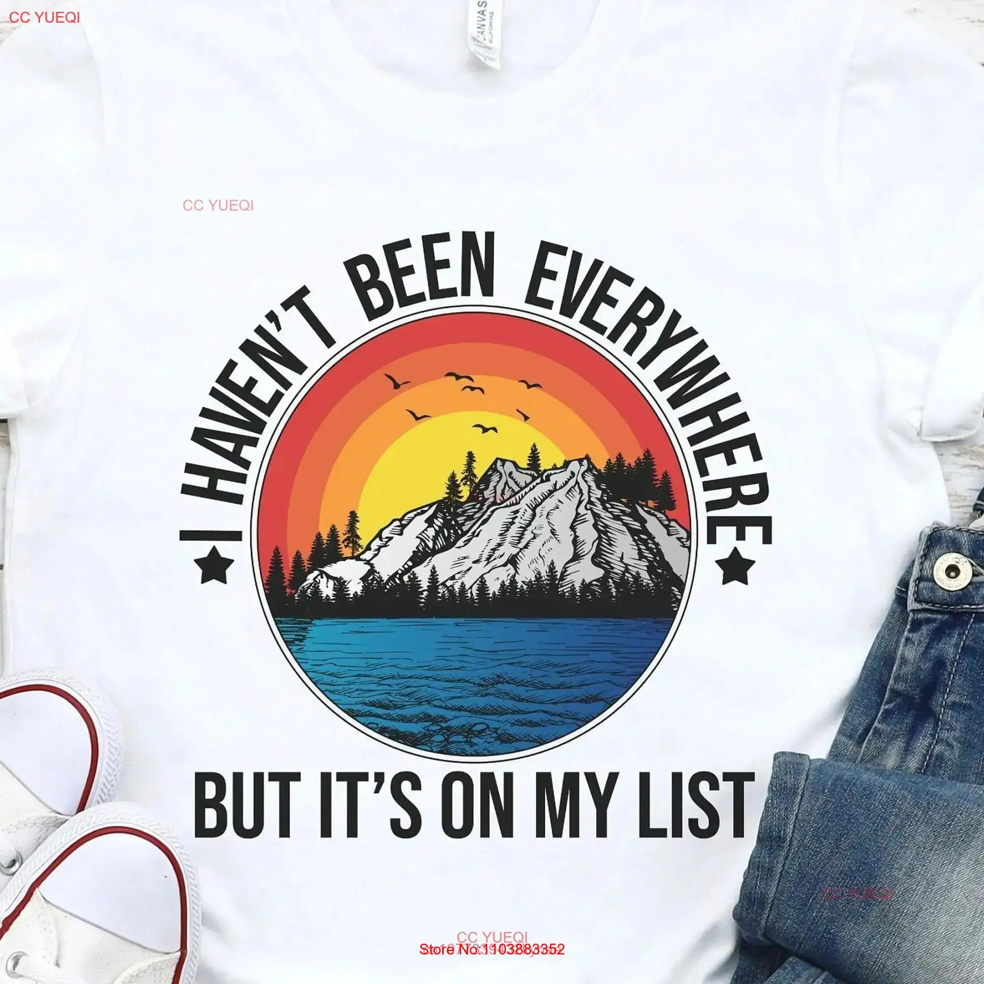 Я не был везде, но это в моем списке, футболка «Приключения ведро» для женщин, путешествия по всему миру