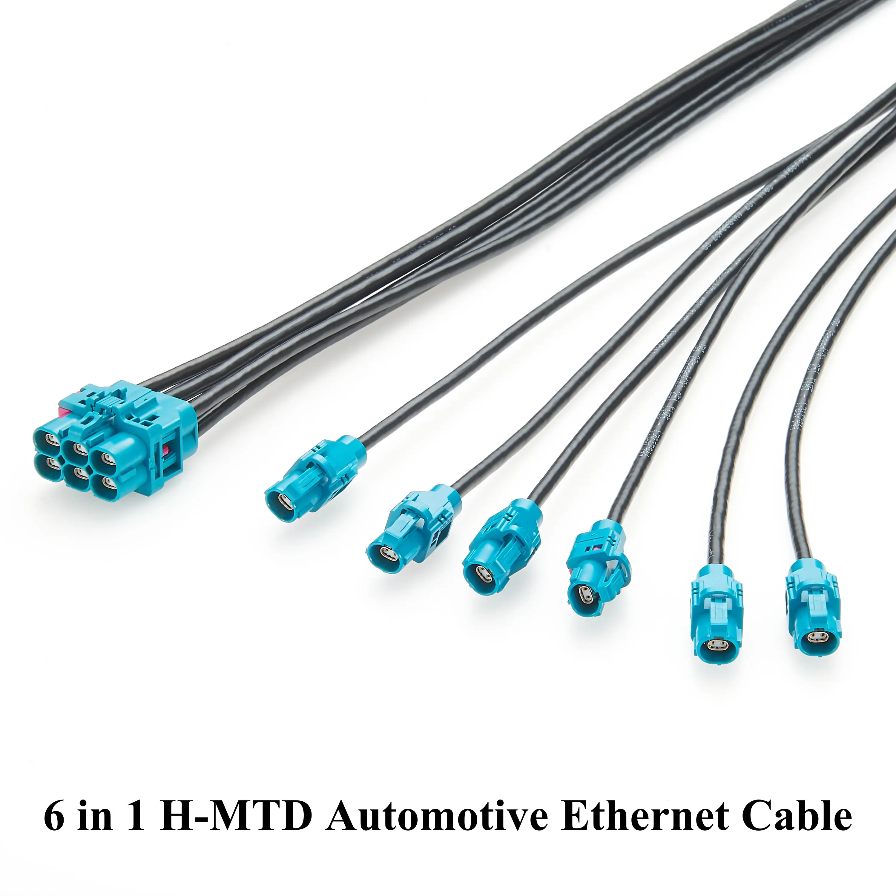 

6 in 1 H-MTD Gigabit Automotive Ethernet Cable Assembly with Original Rosenberger H-MTD Connector E6K10A-1CAZ5-Z E6K10F-1CAZ5-Z