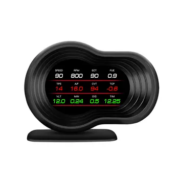 OBD2 Araç HUD F9 OBD Baş Üstü Ekranı Otomatik Akıllı Araç Dahili Bilgisayar Göstergesi Dijital Hız Göstergesi Sıcaklık Motor Devri Alarmı 10 best sales Obd devir - №2