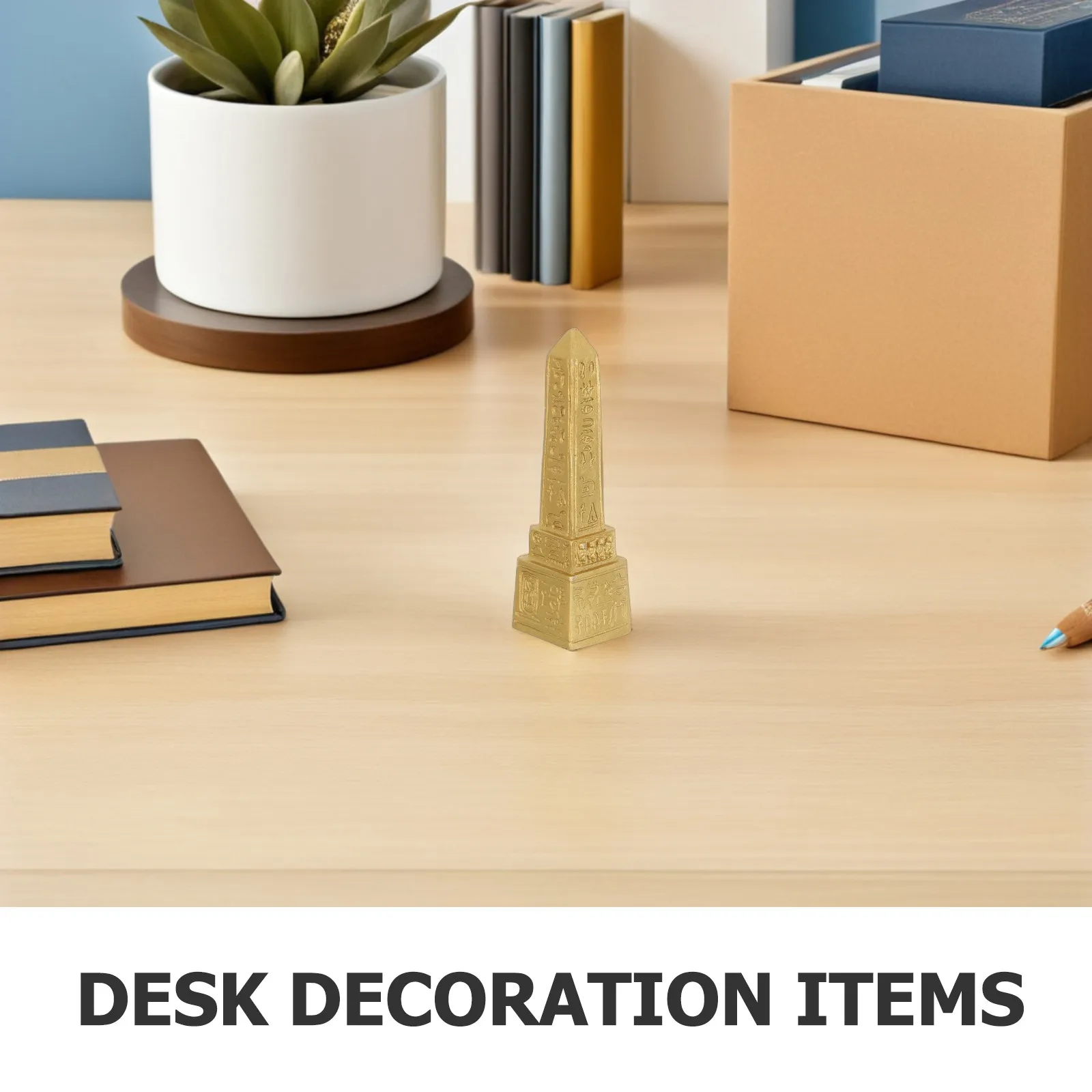 Desktop Egyptian Tower Decor Obelisk Style Home Decoration Small Delicate Ornament Creative Workmanship Mood Boosting Gift Decor