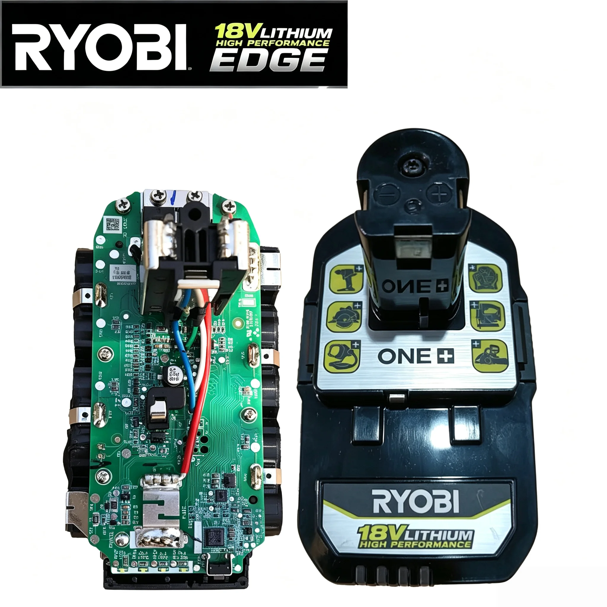 RYOBI 18V One+ P108 Li-ion Battery, Rechargeable Power Tool Battery Compatible with P104 P107 RB18L50 RB18L20