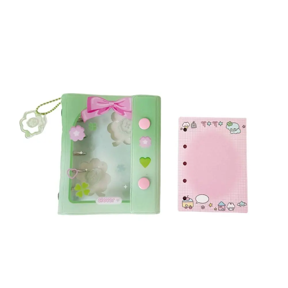 Cute Spiral Binder Looseleaf Notebook Daily Planner Cartoon Paper Refill Bear PVC Binder Inside Page Students