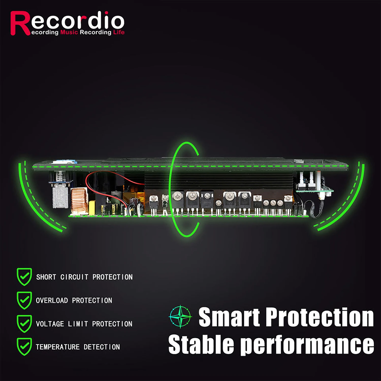 GAP-700DT Power Digital Built-in Amplifier 1x1500w 4ohm Double Switching Speaker Power Amplifier Module Class D Subwoofer Board