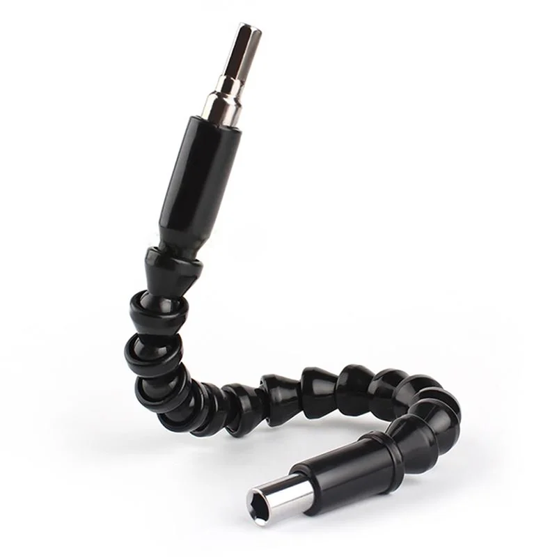 

1PC Black 300mm Hexagonal Universal Soft Shaft Screwdriver with Electric Screwdriver for Connecting Extension Rod Tool