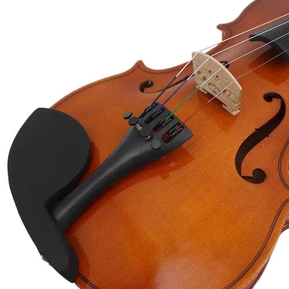 1/8 1/4 1/2 3/4 4/4 Acoustic Violin Natural Solid Wood Violin Fiddle With Carrying Case Bow Beginners Musical Instrument Gifts