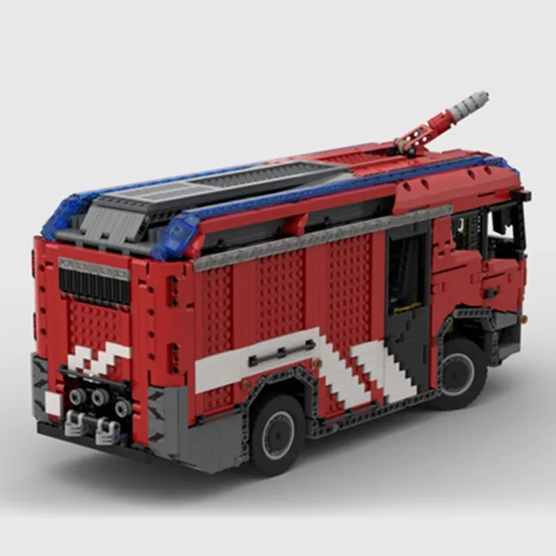 Moc Building Bricks Car Series Model City Fire Trucks Technology Modular Block Holiday Gifts Toys For Children DIY Sets Assembly