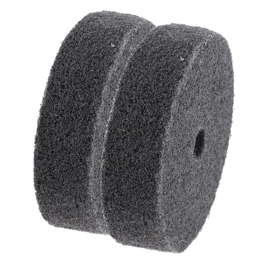 2Pcs 3inch Nylon Fiber Polishing Wheel Abrasive Buffing Pad Remove