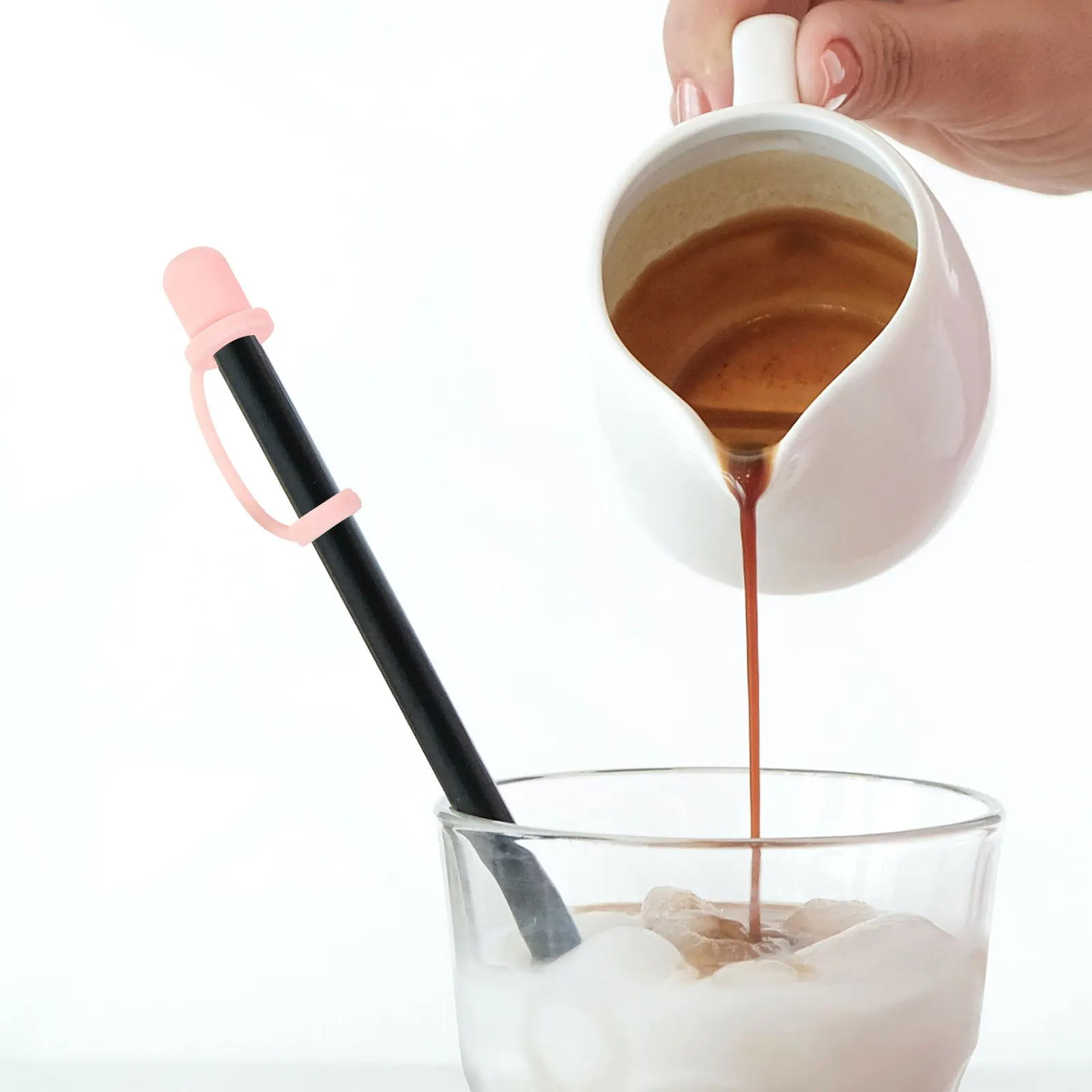

6pcs Silicone Straw Covers Reusable Dust-Proof Caps Airtight Anti-Splash Protective Straw Plugs For Tumblers Picnic Party