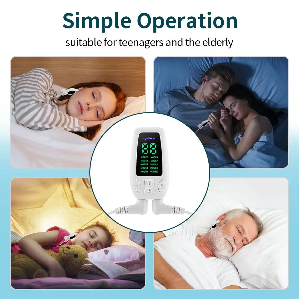Vagus Nerve Ear Stimulator for Deep Sleep and Anxiety Relief Clip-on Device for Insomnia Stress Depression Management