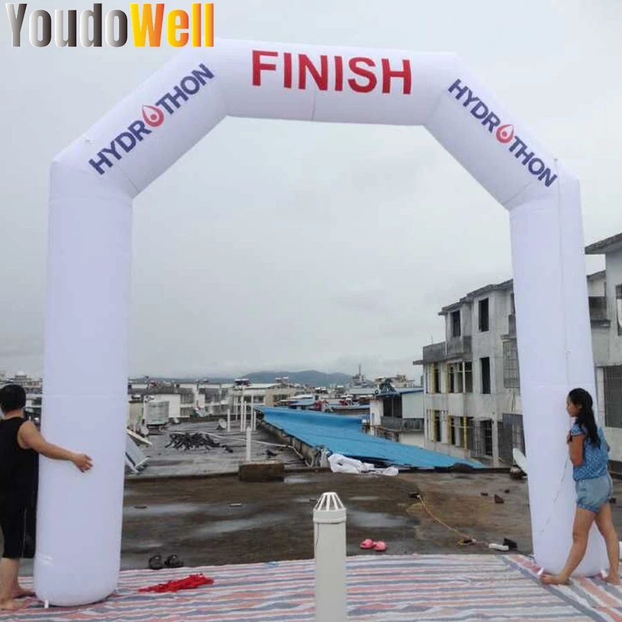 Inflatable White Arched Advertising Campaign