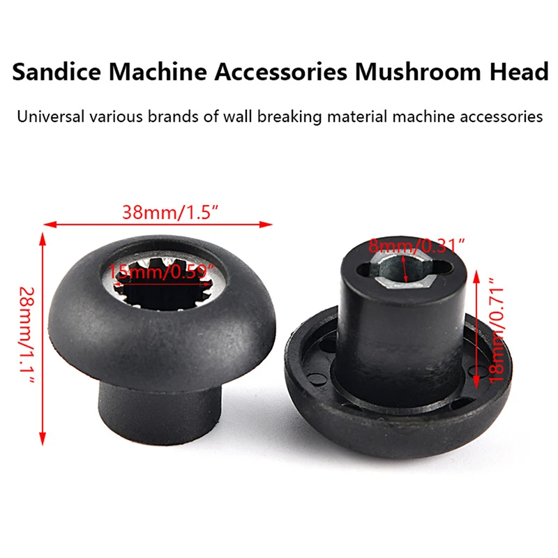 Universal Sand Ice Machine Connector  Drive Socket 12 tooth mushroom head Gear Coupling Mixer Spare Parts